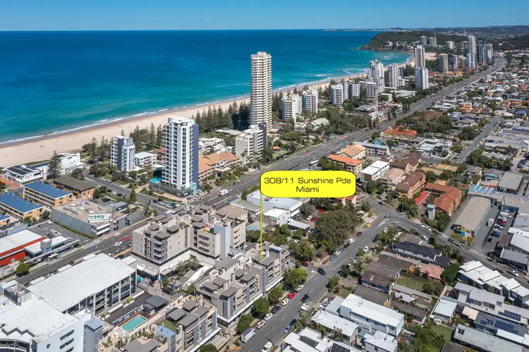 Main view of Homely apartment listing, 308/11 Sunshine Parade, Miami QLD 4220