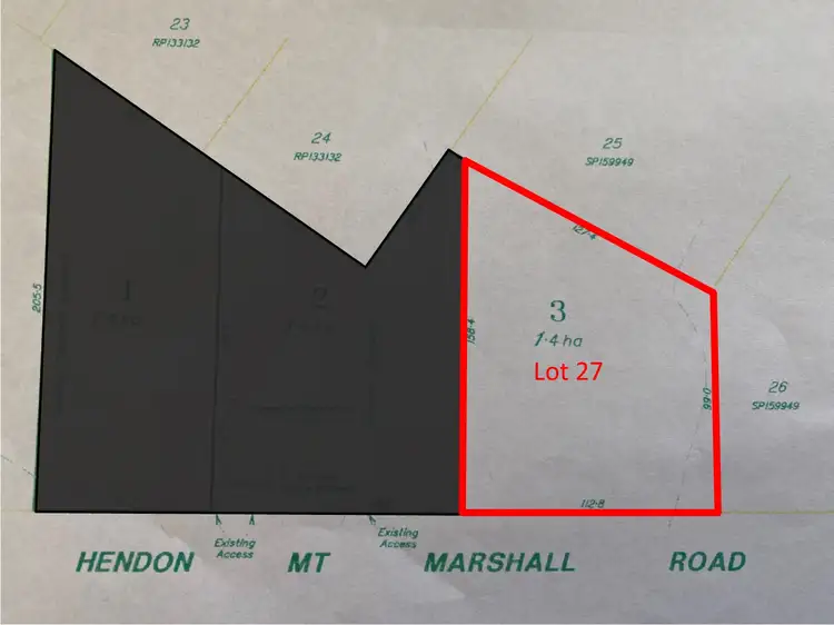 Fifth view of Homely land listing, Lot 27 Hendon Mount Marshall Road, Mount Marshall QLD 4362