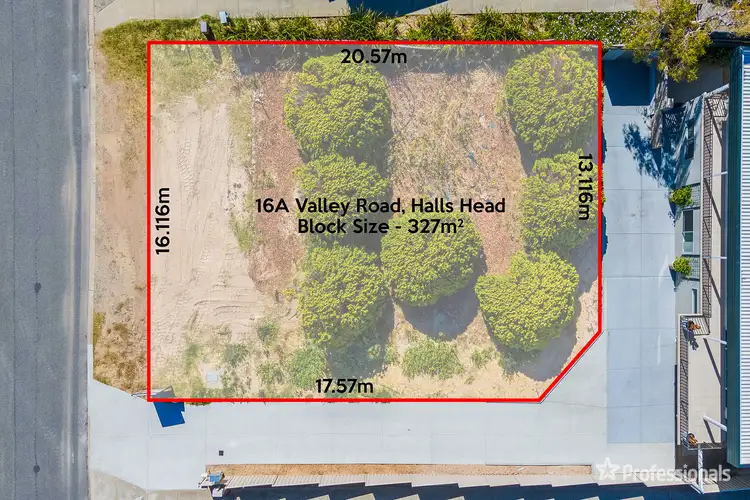 Main view of Homely land listing, 16A Valley Road, Halls Head WA 6210