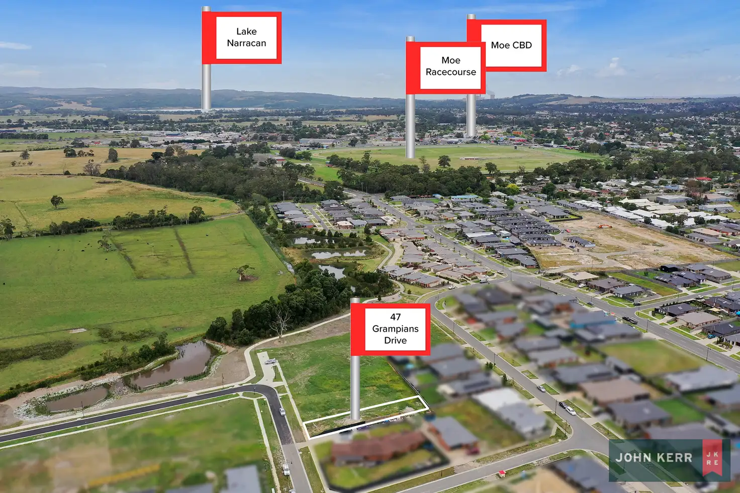 Main view of Homely land listing, 47 Grampians Drive, Moe VIC 3825