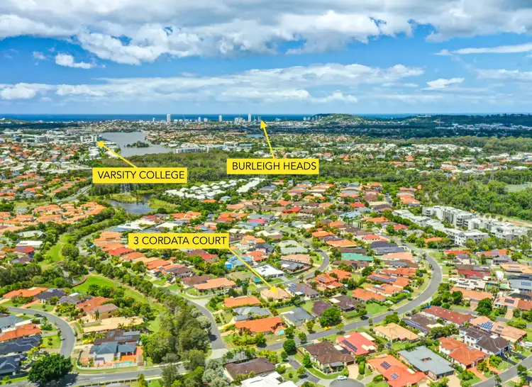 Second view of Homely house listing, 3 Cordata Court, Robina QLD 4226