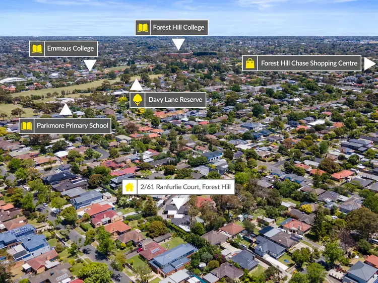 Second view of Homely house listing, 2/61 Ranfurlie Court, Forest Hill VIC 3131