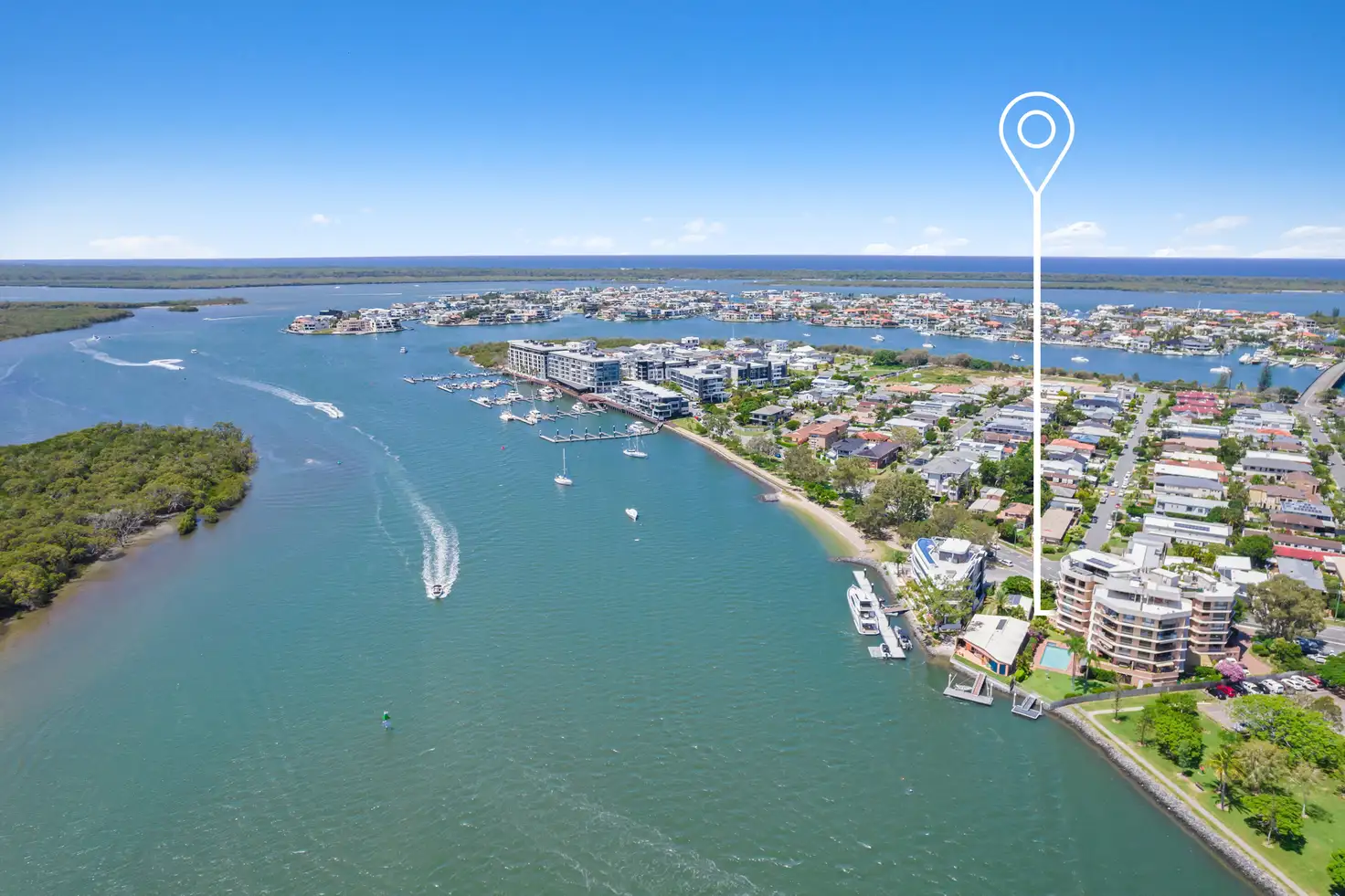 Main view of Homely apartment listing, 3/8 Paradise Parade, Paradise Point QLD 4216