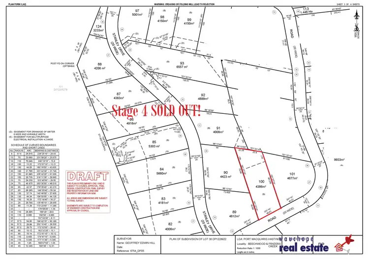 Third view of Homely land listing, Lot 100 Stage 5 Beechwood Meadows, Beechwood NSW 2446