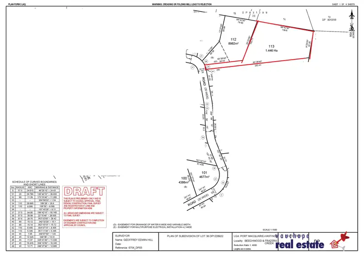 Third view of Homely land listing, Lot 123 Stage 5 Beechwood Meadows, Beechwood NSW 2446