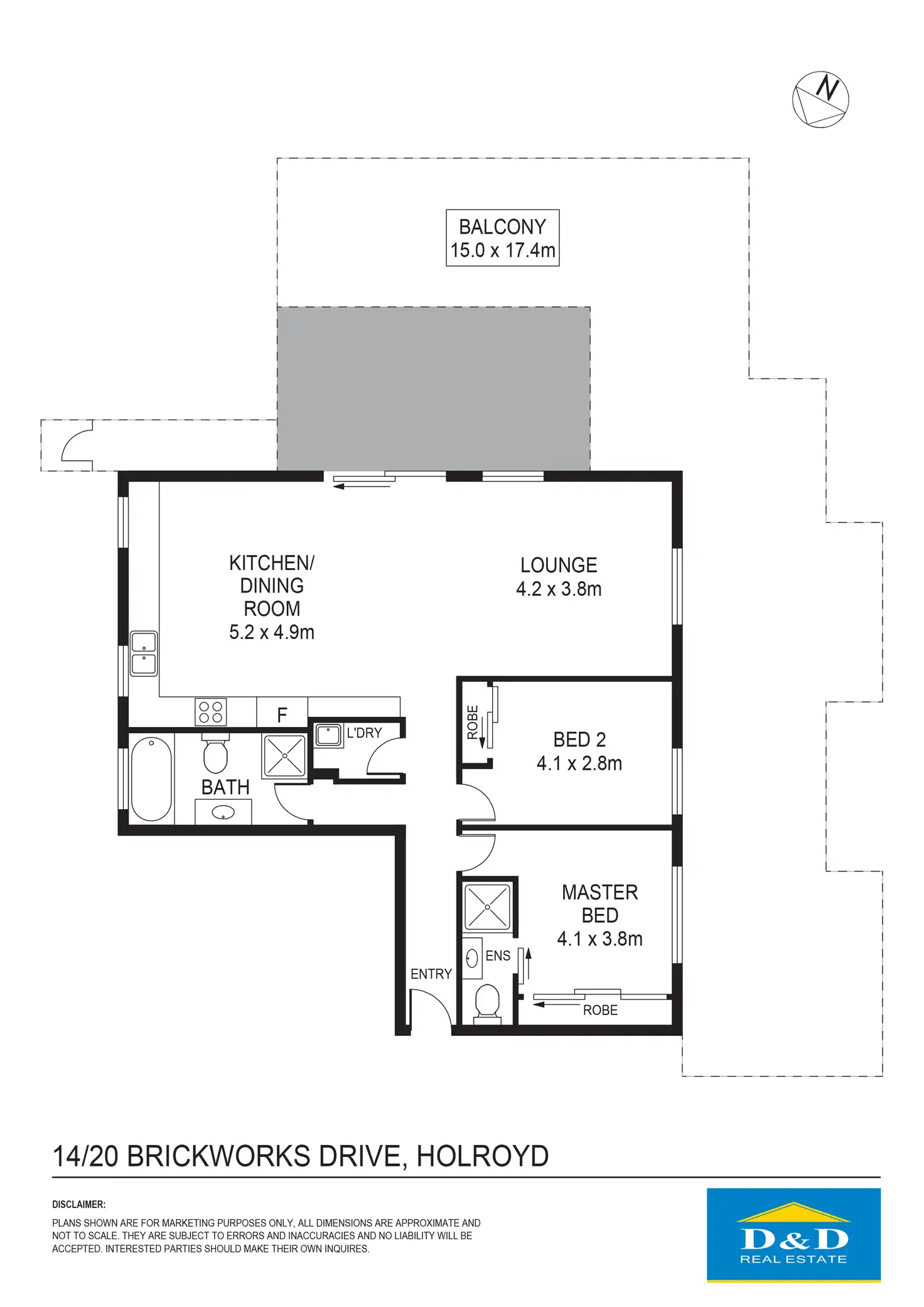 Main view of Homely unit listing, 14/20 - 22 Brickworks Drive, Merrylands NSW 2160
