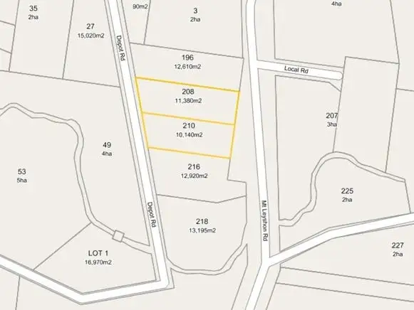 Second view of Homely land listing, LOT 208, 210 Mount Leyshon Road, Mosman Park QLD 4820