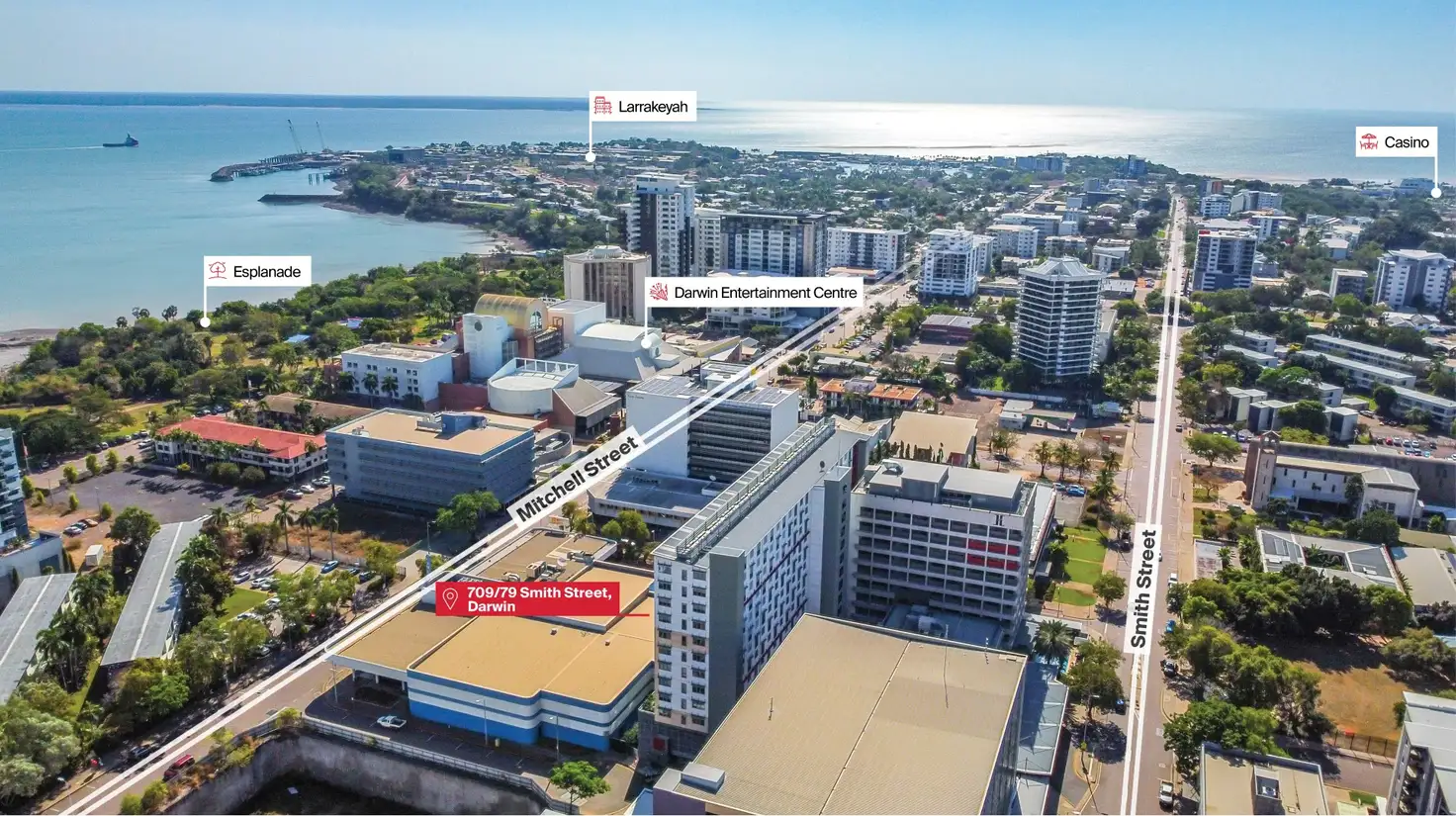 Main view of Homely unit listing, 709/79 Smith Street, Darwin City NT 800