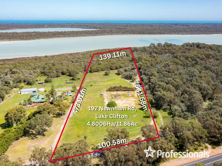 Main view of Homely land listing, 192 Newnham Road, Lake Clifton WA 6215