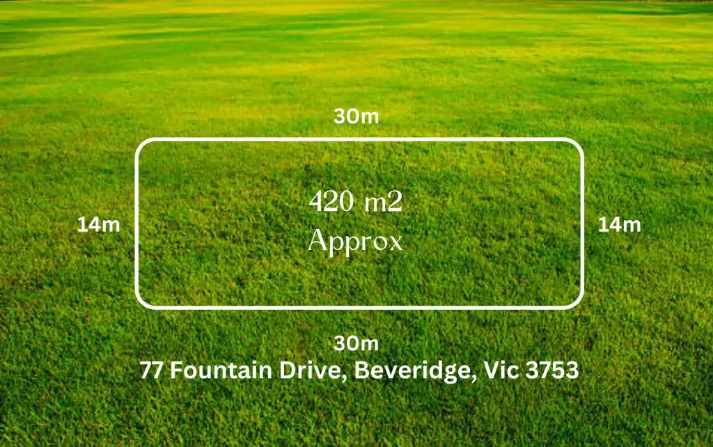 Main view of Homely land listing, 77 Fountain Drive, Beveridge VIC 3753