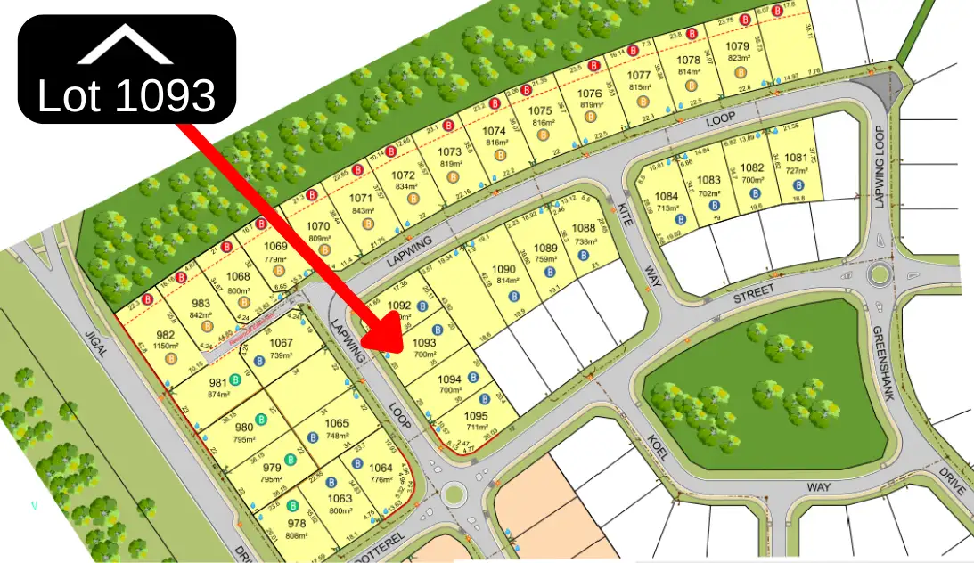 Main view of Homely land listing, LOT 1093, 23 Lapwing Loop, Djugun WA 6725