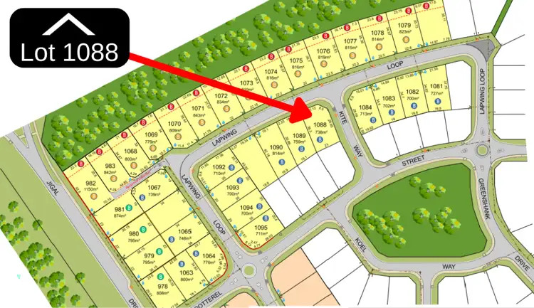 Main view of Homely land listing, LOT 1088, 13 Lapwing Loop, Djugun WA 6725