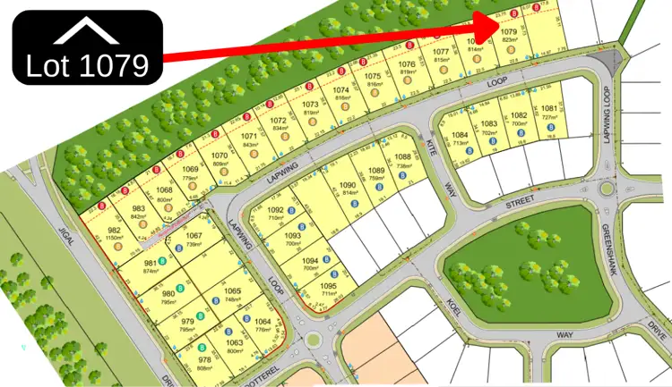 Main view of Homely land listing, LOT 1079, 18 Lapwing Loop, Djugun WA 6725