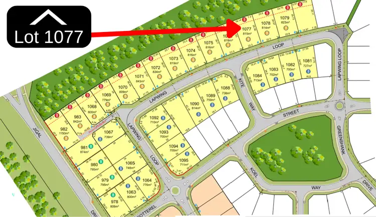Main view of Homely land listing, LOT 1077, 22 Lapwing Loop, Djugun WA 6725