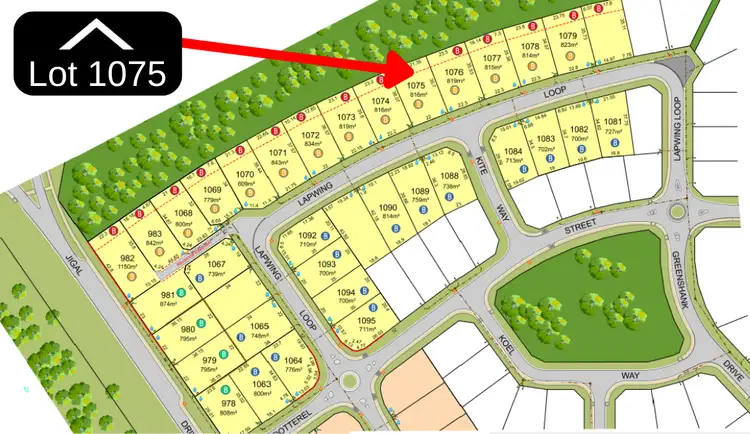 Main view of Homely land listing, LOT 1075, 26 Lapwing Loop, Djugun WA 6725