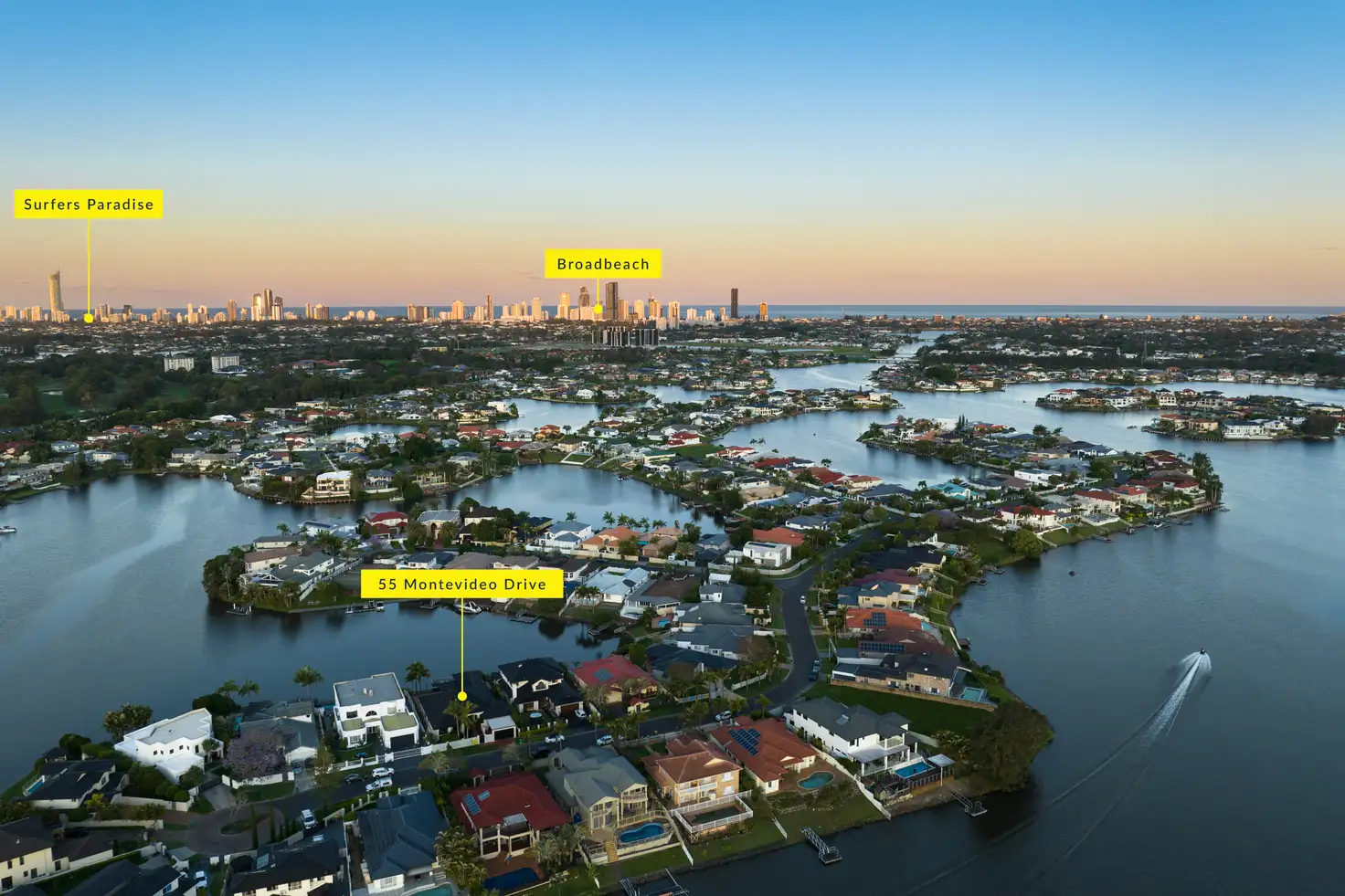 Main view of Homely house listing, 55 Montevideo Drive, Clear Island Waters QLD 4226