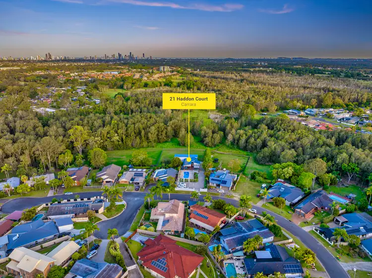 Main view of Homely house listing, 21 Haddon Court, Carrara QLD 4211