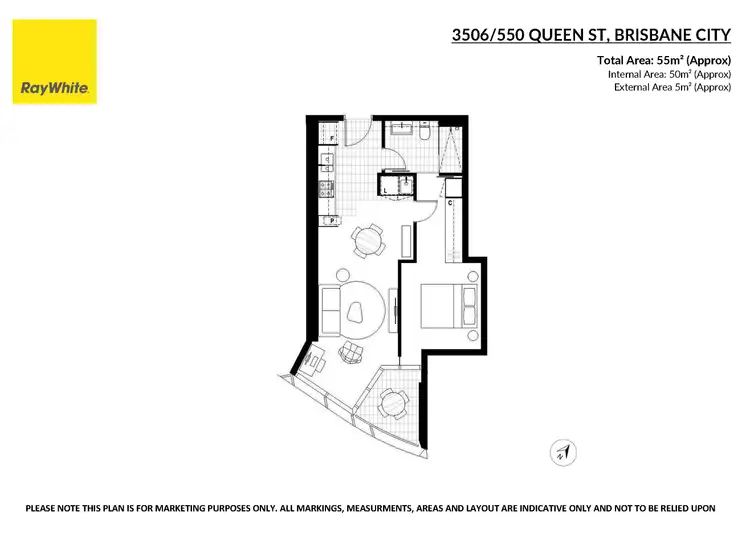 Seventh view of Homely apartment listing, 3506/550 Queen Street, Brisbane City QLD 4000