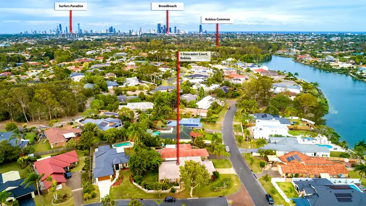 Second view of Homely house listing, 1 Doncaster Court, Robina QLD 4226