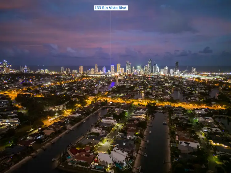 Main view of Homely house listing, 133 Rio Vista Boulevard, Broadbeach Waters QLD 4218