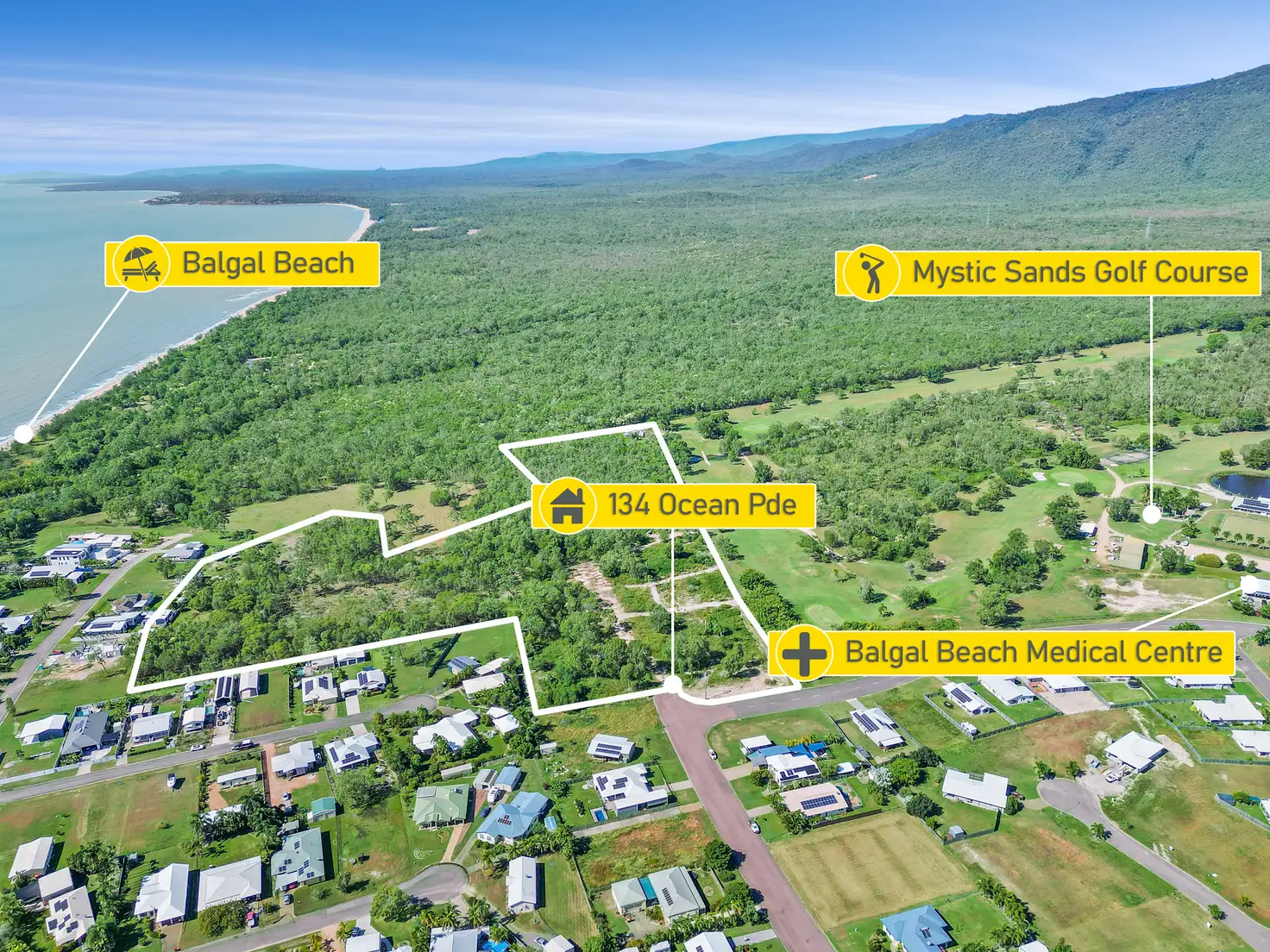 Main view of Homely land listing, 134 Ocean Parade, Balgal Beach QLD 4816