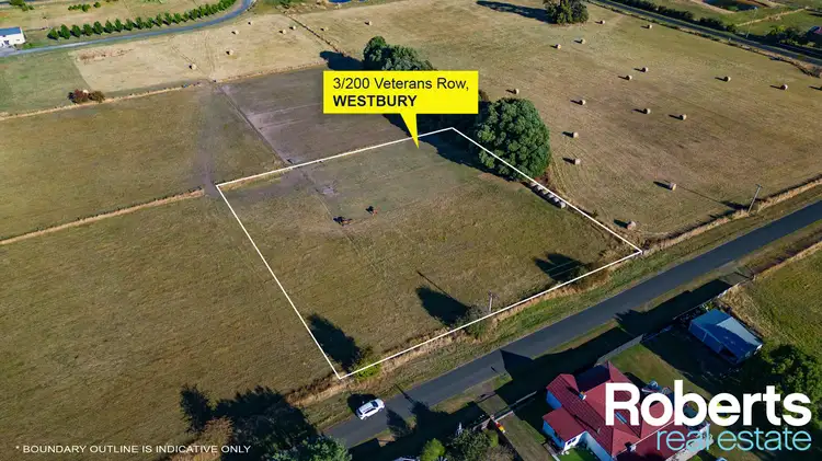 Third view of Homely land listing, Lot 2/200 Veterans Row, Westbury TAS 7303
