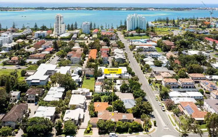 Main view of Homely semi-detached listing, 1/45 Robert Street, Labrador QLD 4215