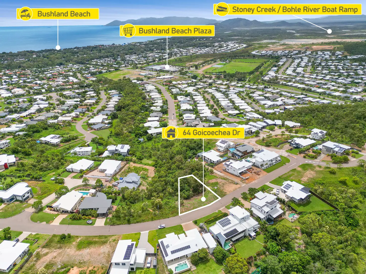 Main view of Homely land listing, 64 Goicoechea Drive, Bushland Beach QLD 4818