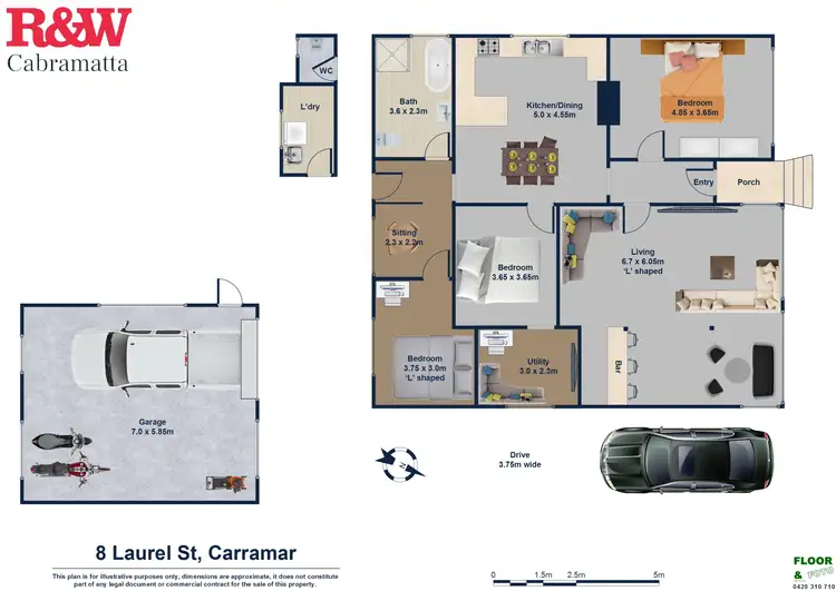 Third view of Homely house listing, 8 Laurel Street,, Carramar NSW 2163
