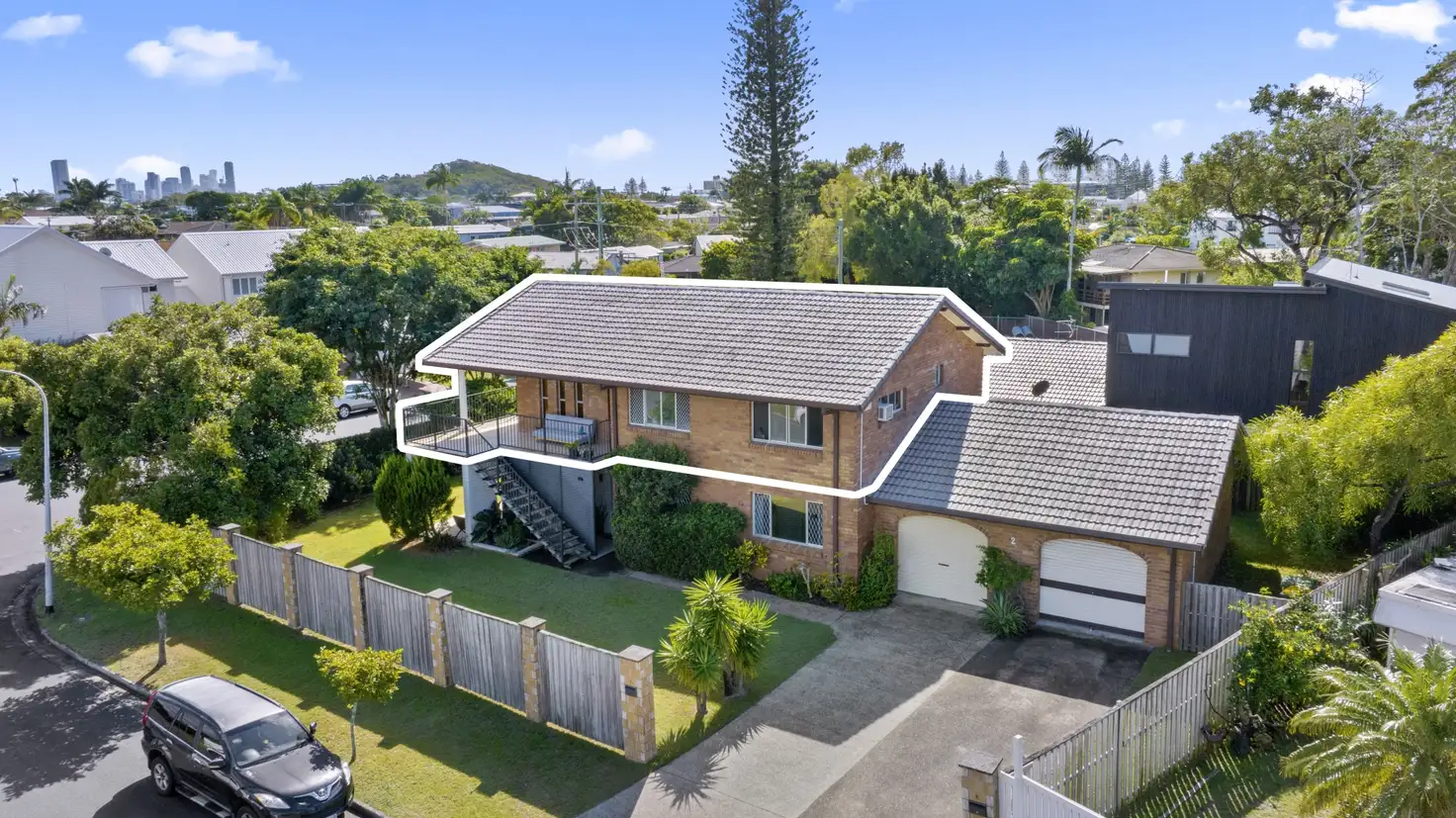 Main view of Homely semi-detached listing, 2/2 Macaw Avenue, Miami QLD 4220