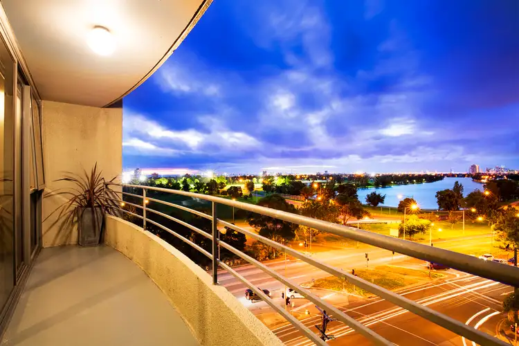 Third view of Homely studio listing, 802/81 Queens Road, Melbourne VIC 3004