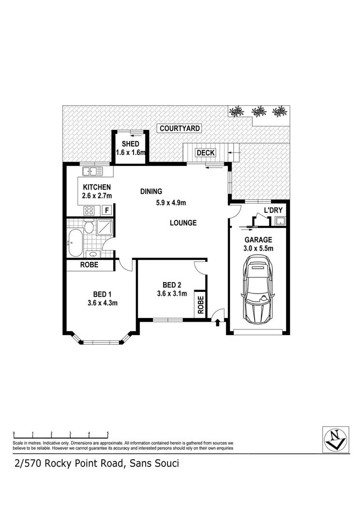 Fifth view of Homely villa listing, 2/570 Rocky Point Road, Sans Souci NSW 2219