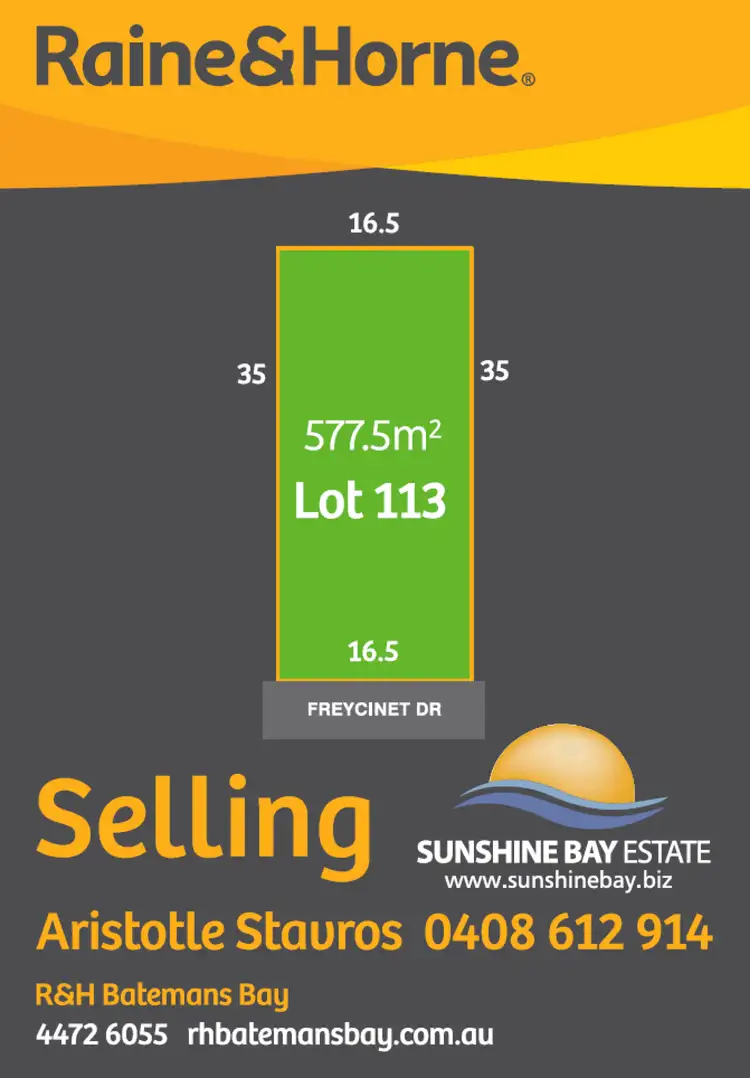 Main view of Homely land listing, Lot 115 Freycinet Drive, Sunshine Bay NSW 2536