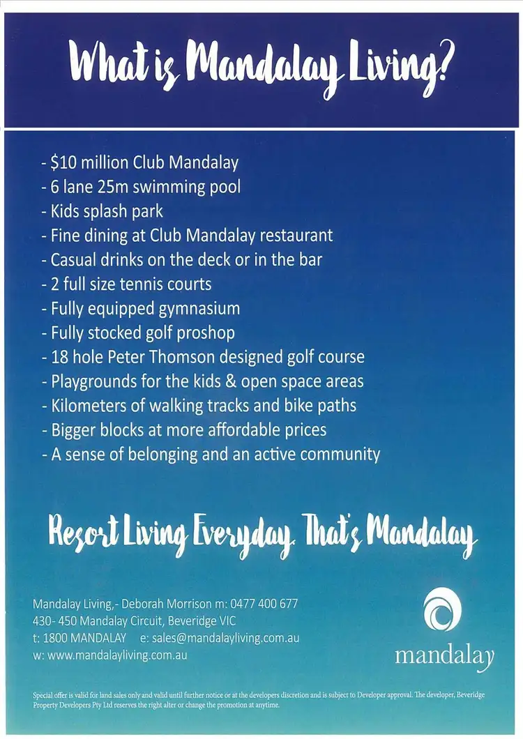 Third view of Homely land listing, 211 Mandalay Circuit, Beveridge VIC 3753