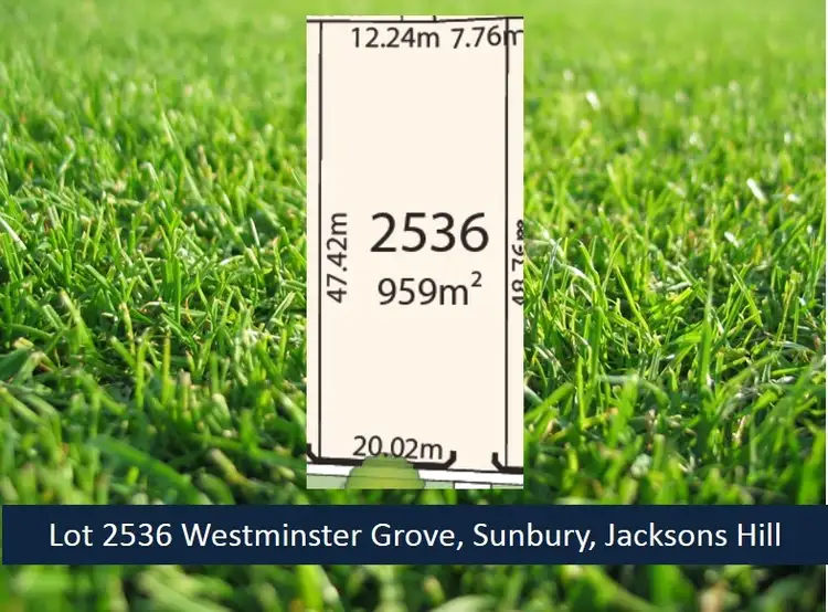 Lot 2536 Westminster Grove, Sunbury VIC 3429