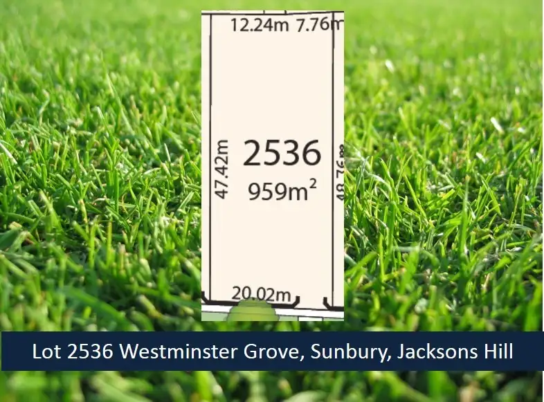 Main view of Homely land listing, Lot 2536 Westminster Grove, Sunbury VIC 3429