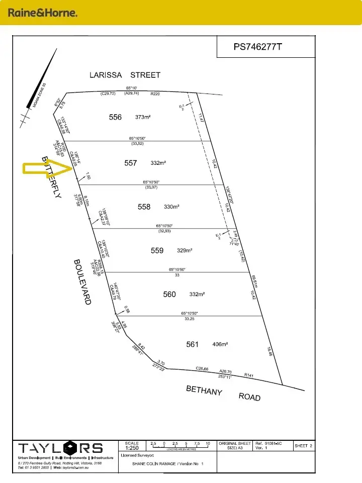 Main view of Homely land listing, 557 BUTTERFLY BOULAVARD, Tarneit VIC 3029