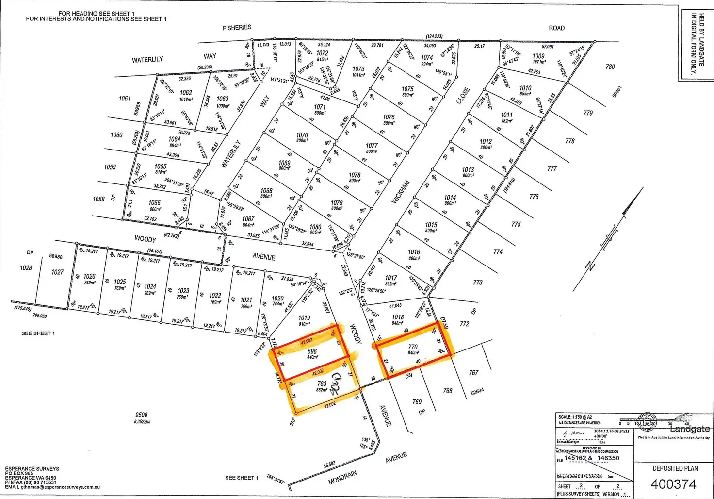 Main view of Homely land listing, Lot 596 Woody Avenue, Castletown WA 6450