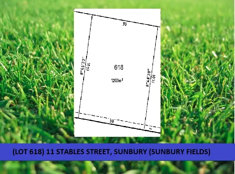Main view of Homely land listing, 11 (Lot 618) Stables Street (Sunbury Fields), Sunbury VIC 3429