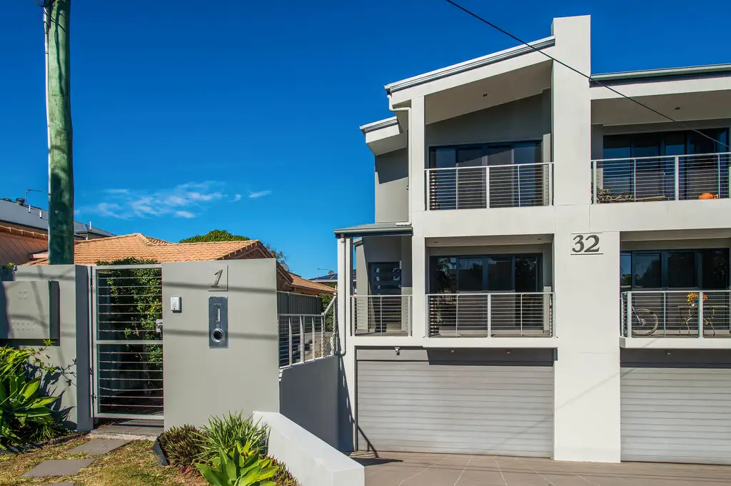 Main view of Homely townhouse listing, 1/32 Shoveller Avenue, Paradise Point QLD 4216