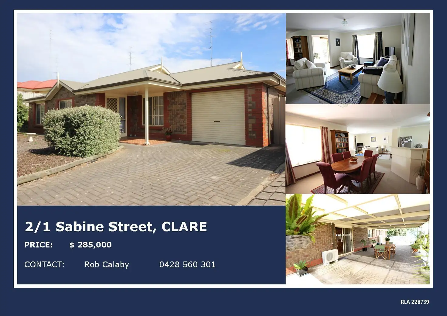 Main view of Homely house listing, 2/1 Sabine Street, Clare SA 5453