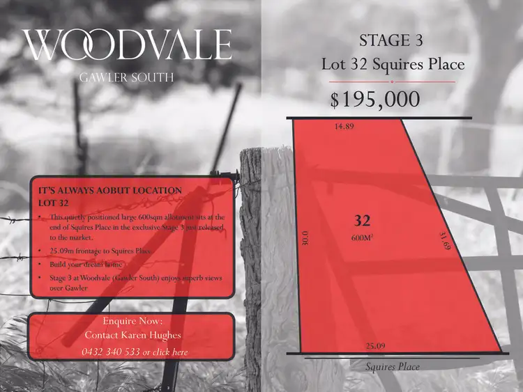 Main view of Homely land listing, Lot 32 Squires Place, Gawler South SA 5118