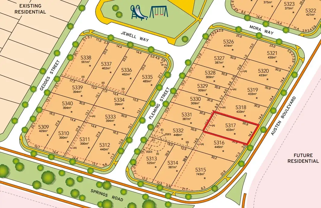 Main view of Homely land listing, Lot 5317 Austen Boulevard, Spring Farm NSW 2570