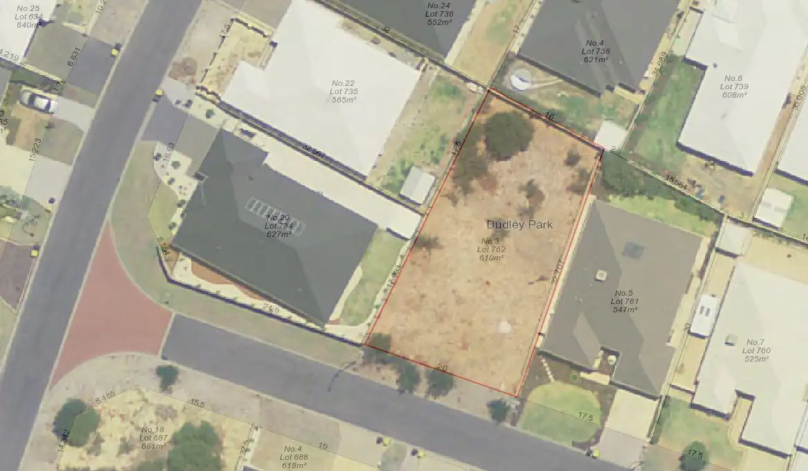 Main view of Homely land listing, 3 Coquette Pass, Dudley Park WA 6210