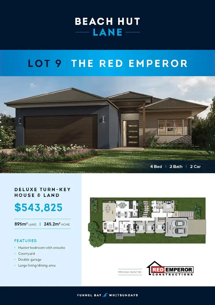 Lot 9 "The Red Emperor", Beach Hut Lane