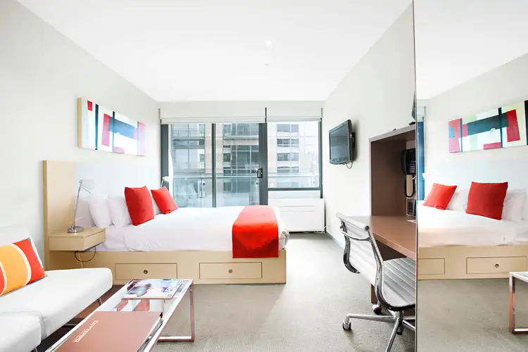Main view of Homely studio listing, 804/181 A'Beckett Street, Melbourne (cbd) VIC 3000