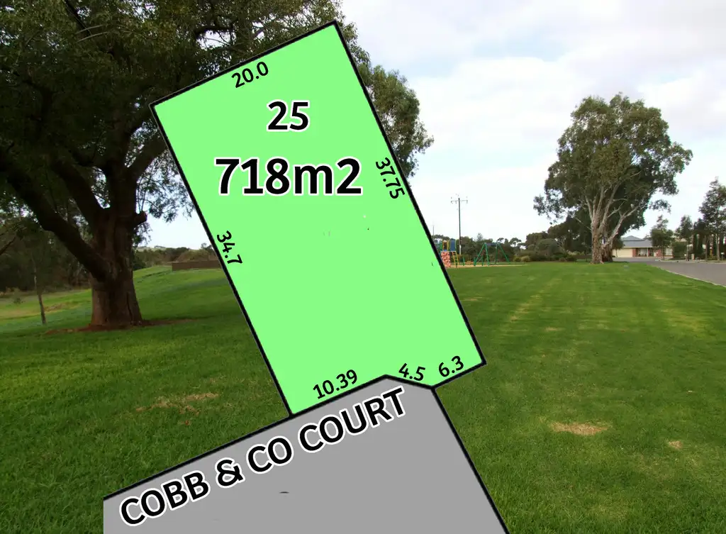 Main view of Homely land listing, 25 Cobb & Co Court, Strathalbyn SA 5255
