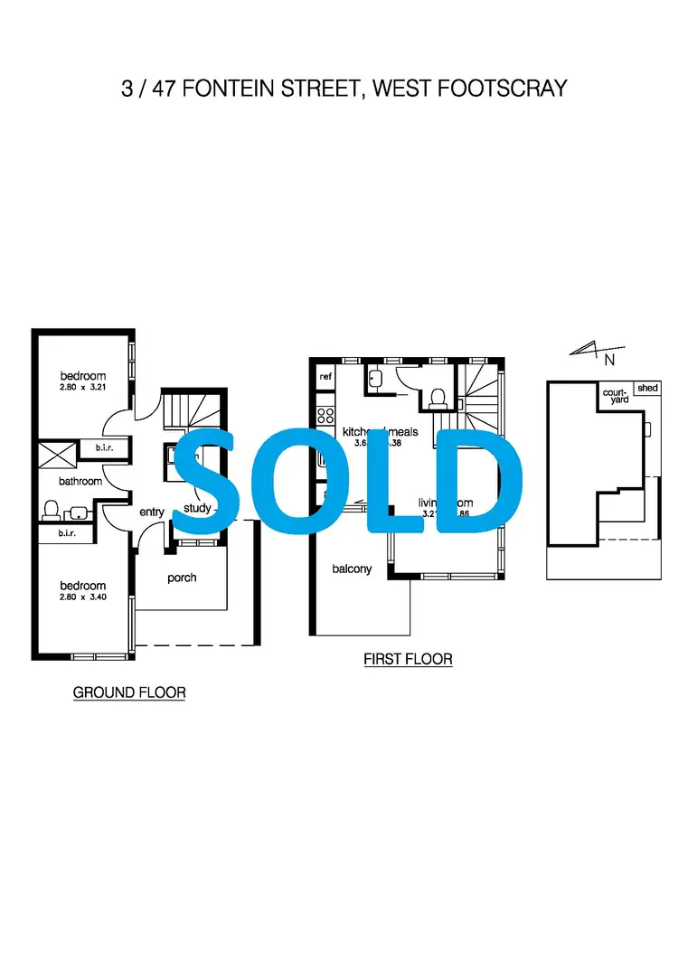 Second view of Homely townhouse listing, 2/47 Fontein Street, West Footscray VIC 3012