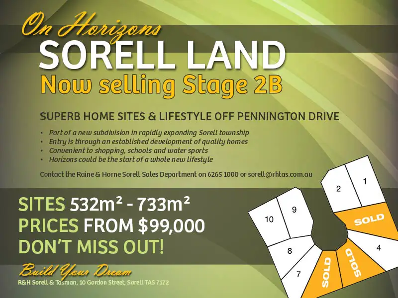 Main view of Homely land listing, Lot 8 On Horizons, Sorell TAS 7172