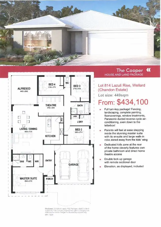 Main view of Homely land listing, Lot 814 Lazuli Rise, Wellard WA 6170